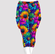 Double pocket capris pop art daisies