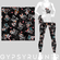Double pocket capris sugar skull cats and dogs