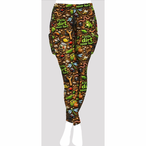 Double pocket pants a little dirt