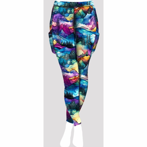 Double pocket pants alcohol ink highlands