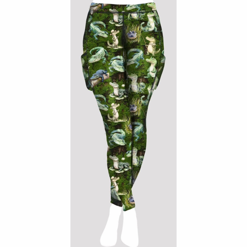 Double pocket pants alligator