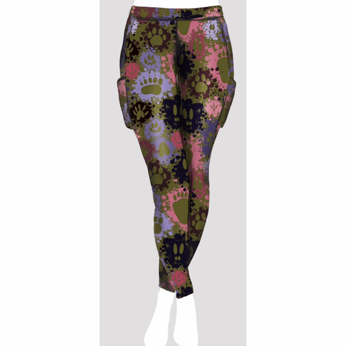 Double pocket pants animal tracks