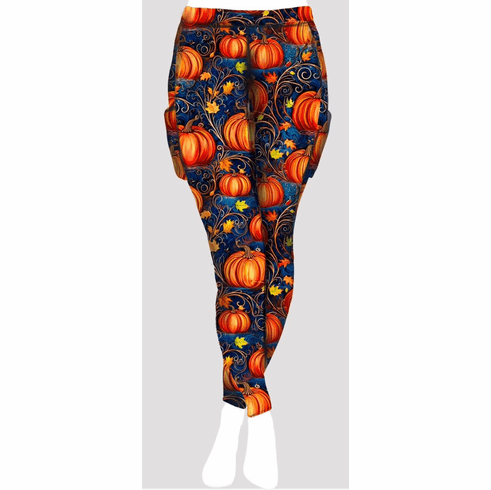 Double pocket pants autumn pumpkins