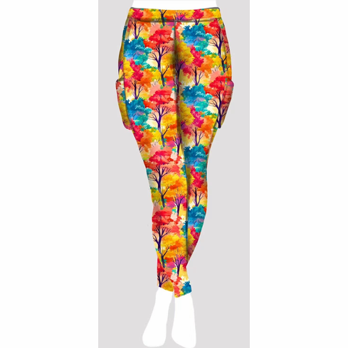 Double pocket pants autumn trees