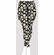 Double Pocket pants black and white daisies