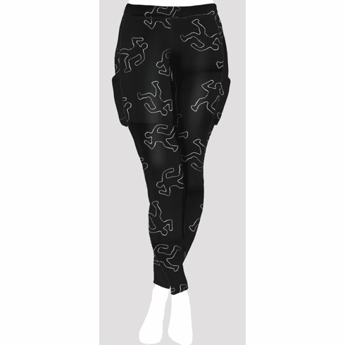 Double pocket pants chalk outline 