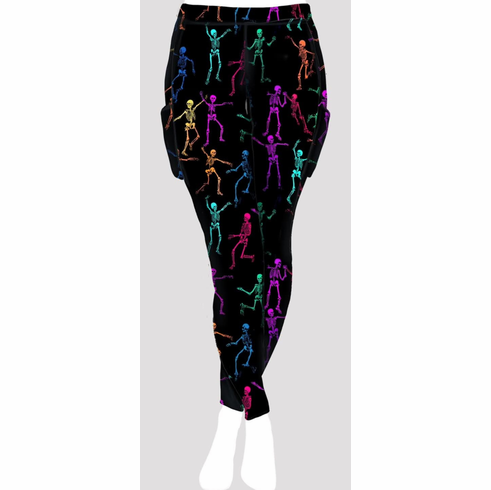 Double pocket pants dancing skeletons