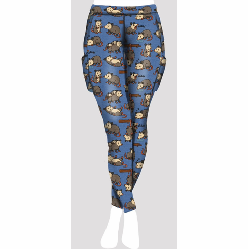 Double Pocket pants denim opossum
