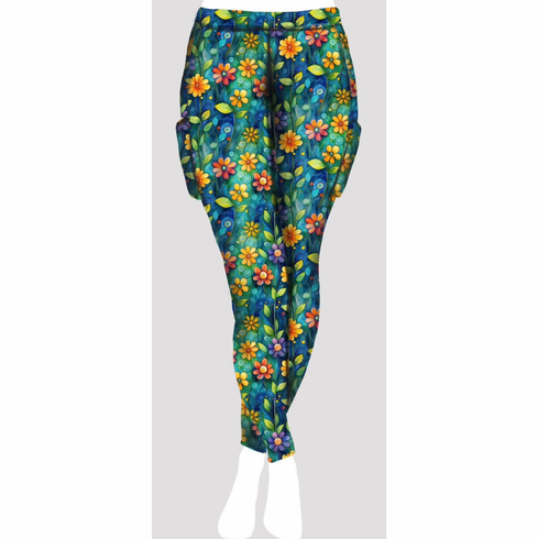 Double Pocket Pants flower garden