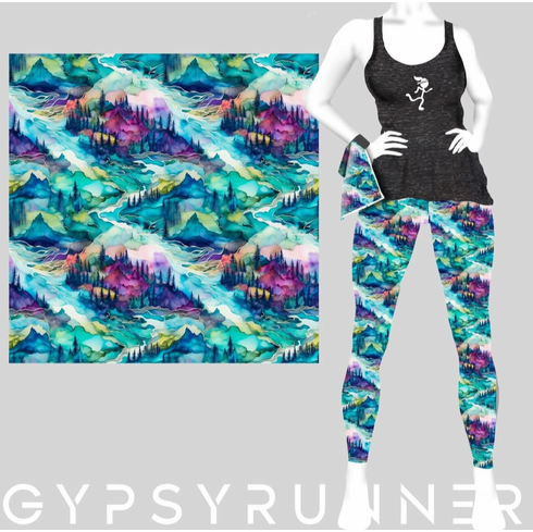 Double pocket pants mountain landscape COLD GEAR