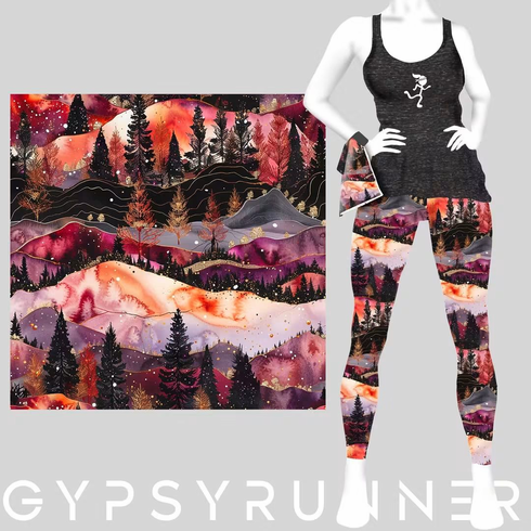 Double pocket pants mountain scene COLD GEAR