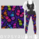 Double Pocket Pants purple butterflies