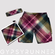 Double pocket pants burgundy grunge plaid