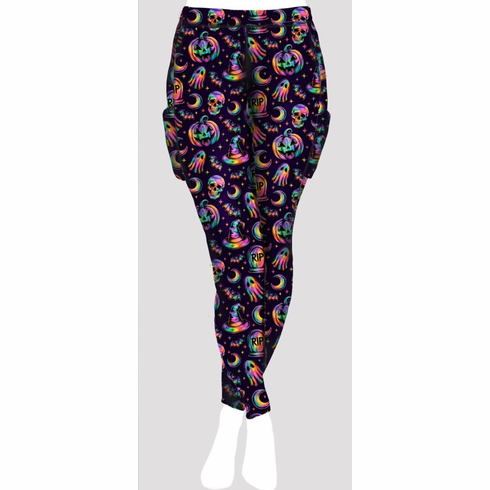 Double pocket pants rainbow-halloween