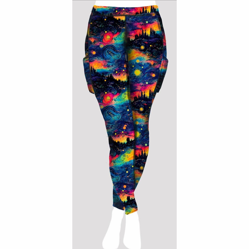 Double pocket pants starry night in the pines