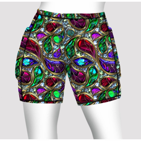 Double pocket shorts Abstract Gems