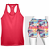Double pocket shorts and tank