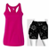 Double pocket shorts and tank