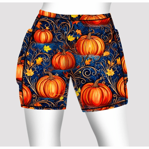 Double pocket shorts autumn pumpkins