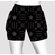 Double pocket shorts black flag