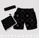 Double pocket shorts black flag