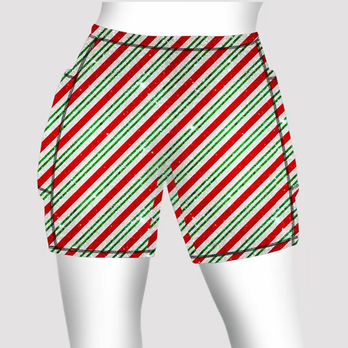 Double pocket shorts candycane sparkle