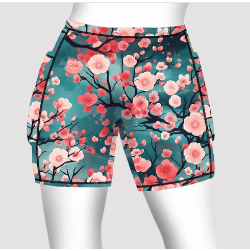 Double pocket shorts CHERRY BLOSSOM