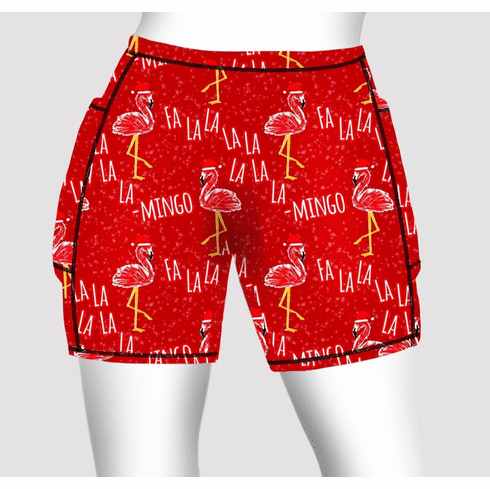 Double pocket shorts Fa La La Flamingo