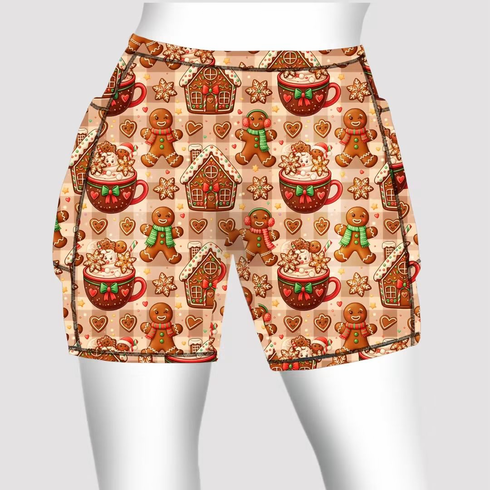 Double pocket shorts gingerbread