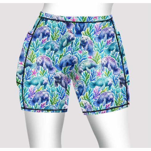 Double pocket shorts manatee