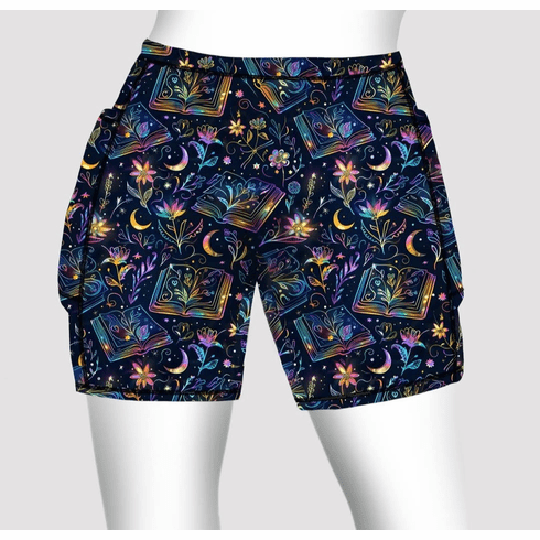 Double pocket shorts neon books