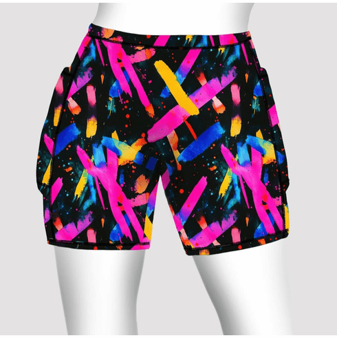 Double pocket shorts neon splash