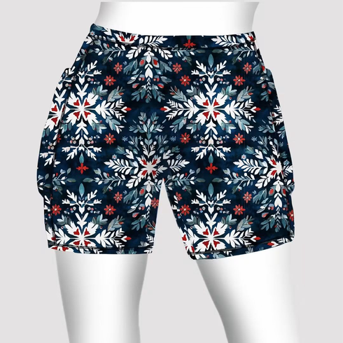 Double pocket shorts nordic snowflake