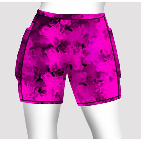 Double pocket shorts pink splash