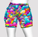 Double pocket shorts rainbow clouds