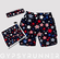 Double pocket shorts red, white and blue stars