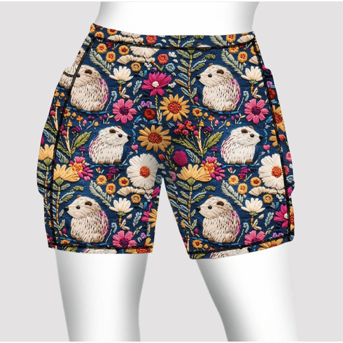 Double pocket shorts spring hedgehog