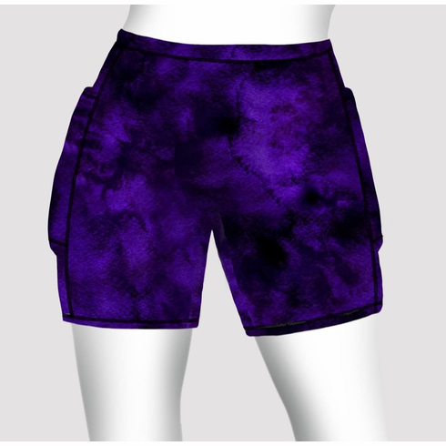 Double pocket shorts washed purple