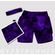 Double pocket shorts washed purple