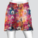 Double pocket shorts watercolor dandelion 