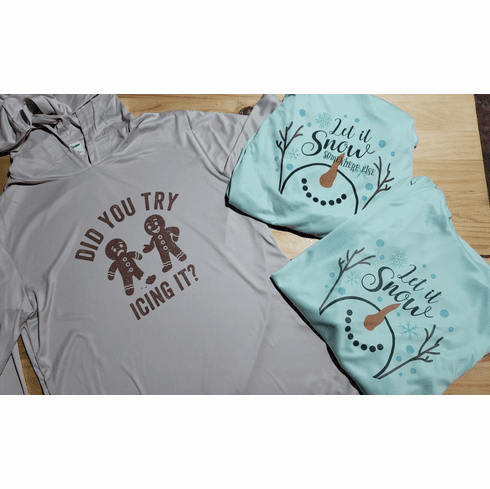 Let it snow or Let it snow somewhere else 100% polyester unisex mint hoody