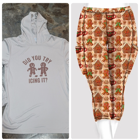 Polyester hoody and capri special