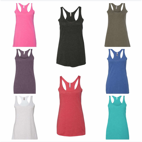 Slim fit tank top tri blend