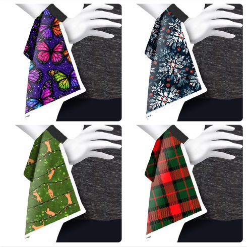 Wrist towels with a holiday cheer