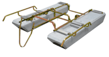 2.5" Complete Pontoon Flotation Assembly