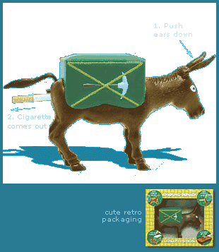 donkey cigarette dispenser SOLD OUT) PROSPECTORS DONKEY CIGARETTE DISPENSER
