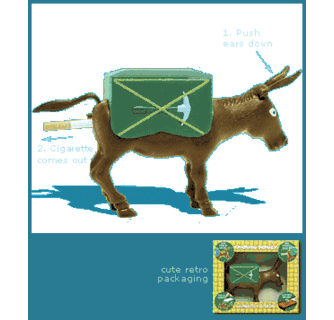 donkey cigarette holder SOLD OUT) PROSPECTORS DONKEY CIGARETTE DISPENSER