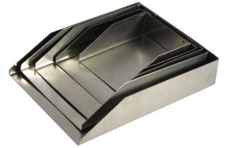 ARA K Machined Aluminum Stackable Sorting Trays - 2-Piece Set For Jewelry, Stones, Findings