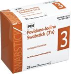 Povidone Iodine Prep Swabsticks (Box of 25) NPKS41125Z PDI
