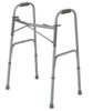 Adult Bariatric Folding Walker, 2 Button, 650 lb. Capacity, Basic Steel MDS86410XWB Medline